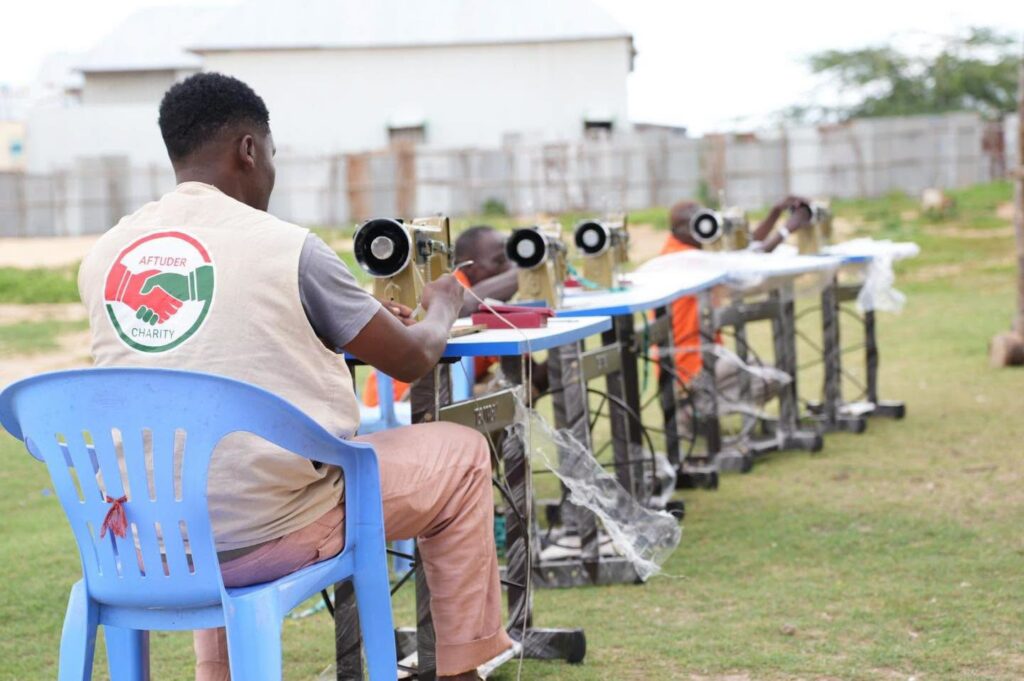 Sewing machines prepared for women in Mogadishu IDP camps